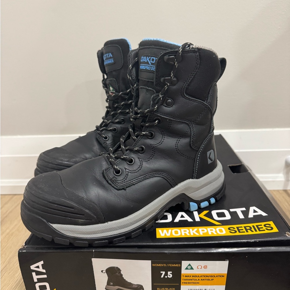 Dakota Black Work Boots